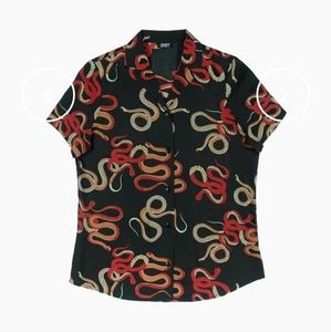 Straight To Hell Apparel Snake Dance Blues Button-Up